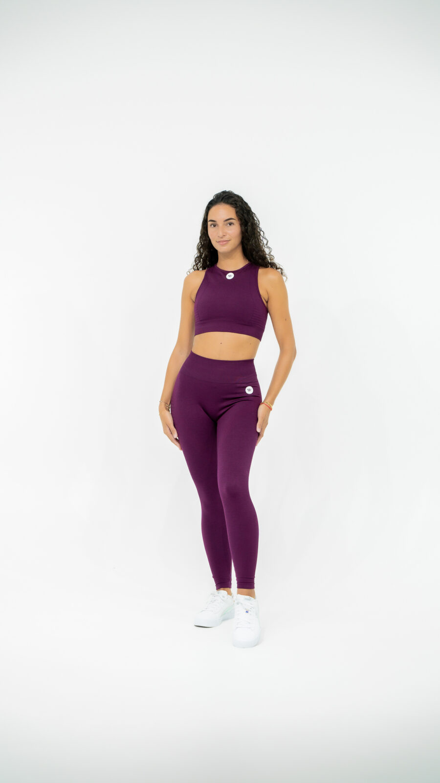 Ensemble yoga fitness legging violet