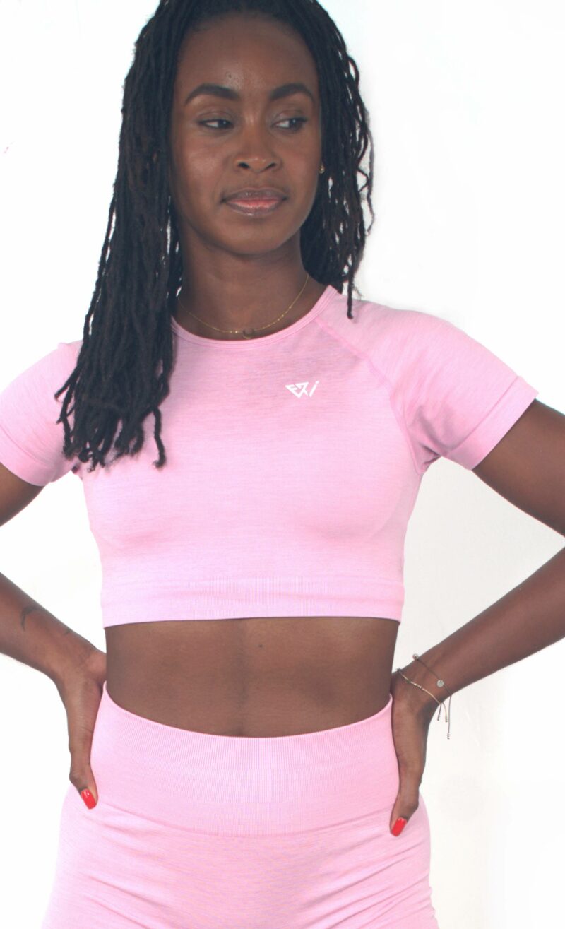 crop top les mamelles manches courtes