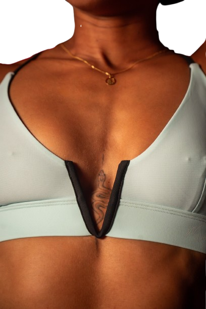 Brassière pole dance Verte