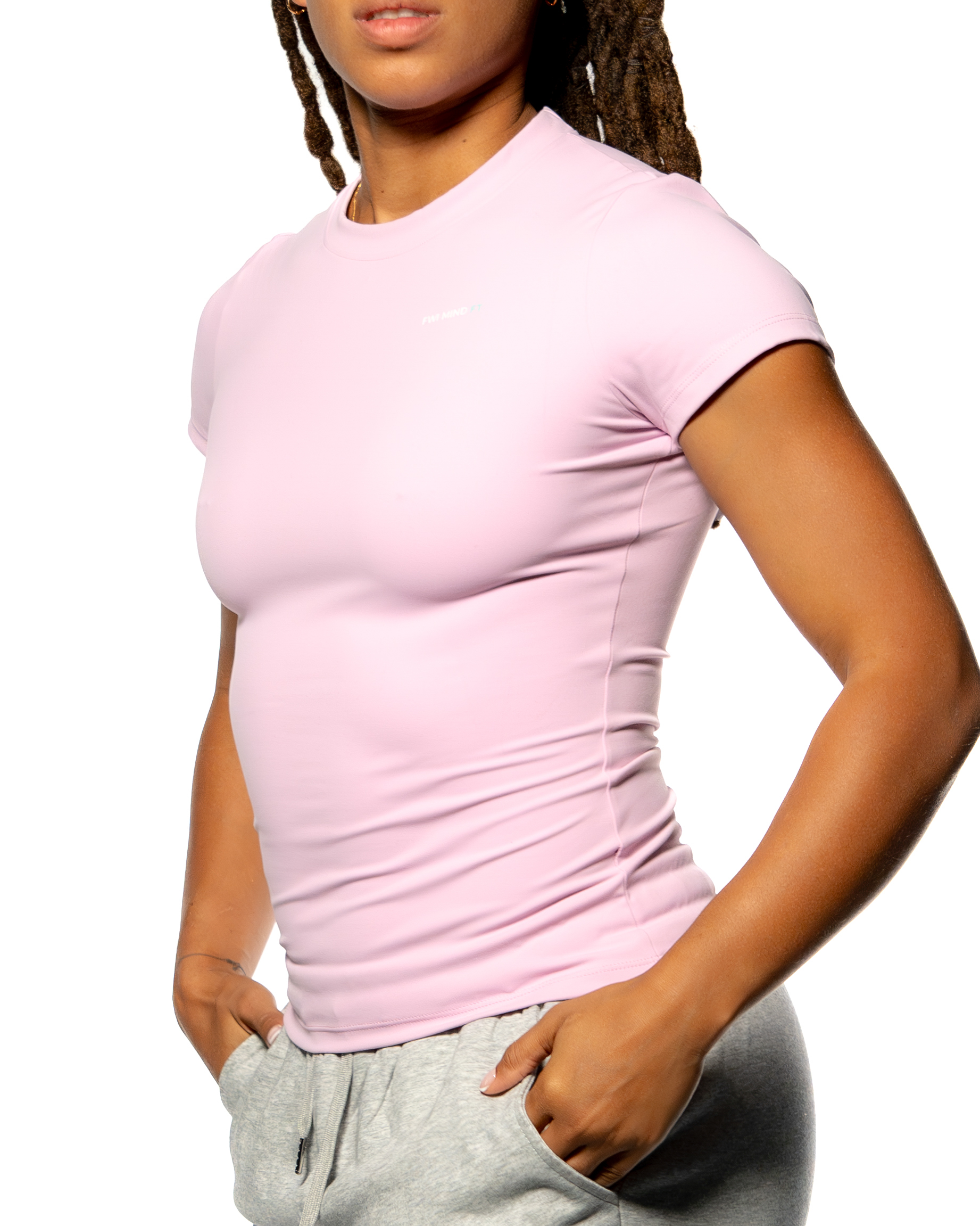 Haut-de-gym-femme-rose-cluny-2- Tee-shirt sport femme Cluny